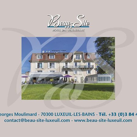 Logis Hotel Restaurant Spa Beau Site Luxeuil-les-Bains Exterior foto