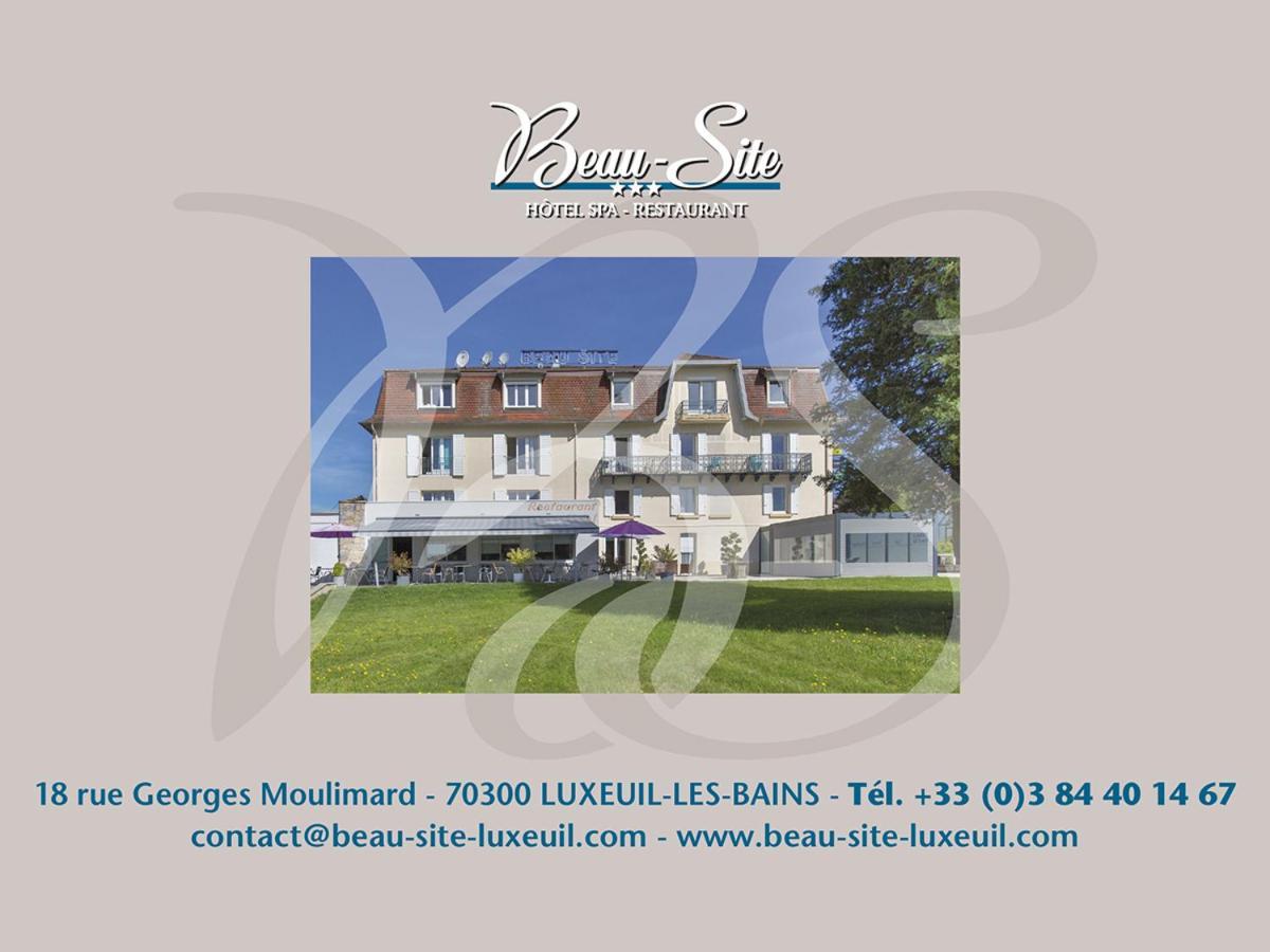 Logis Hotel Restaurant Spa Beau Site Luxeuil-les-Bains Exterior foto